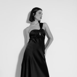 VESTIDO MIDI ASIMETRICO