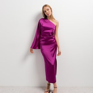 VESTIDO MIDI ASIMÉTRICO