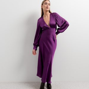 VESTIDO MIDI SATINADO