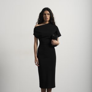 VESTIDO MIDI ASIMÉTRICO