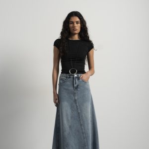 FALDA LARGA DENIM