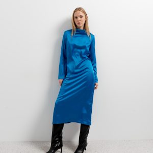VESTIDO MIDI SATINADO