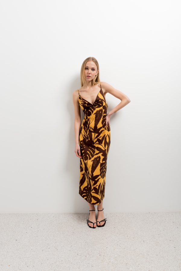 VESTIDO MIDI ESTAMPADO - Imagen 2