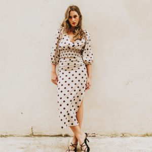 FALDA MIDI ESTAMPADA