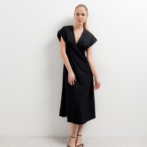 VESTIDO MIDI POPELIN