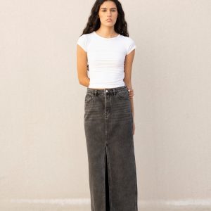 FALDA MIDI DENIM