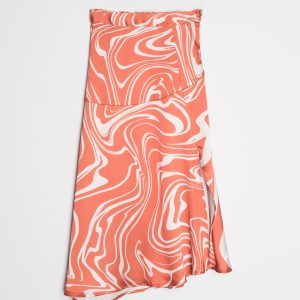 FALDA MIDI ESTAMPADA
