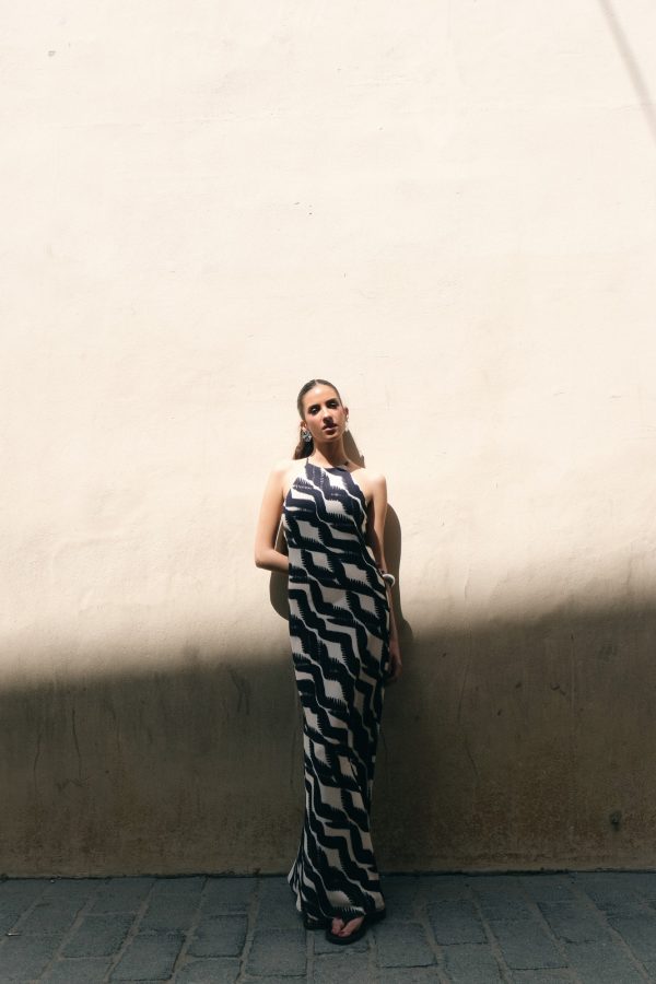 VESTIDO HALTER ESTAMPADO