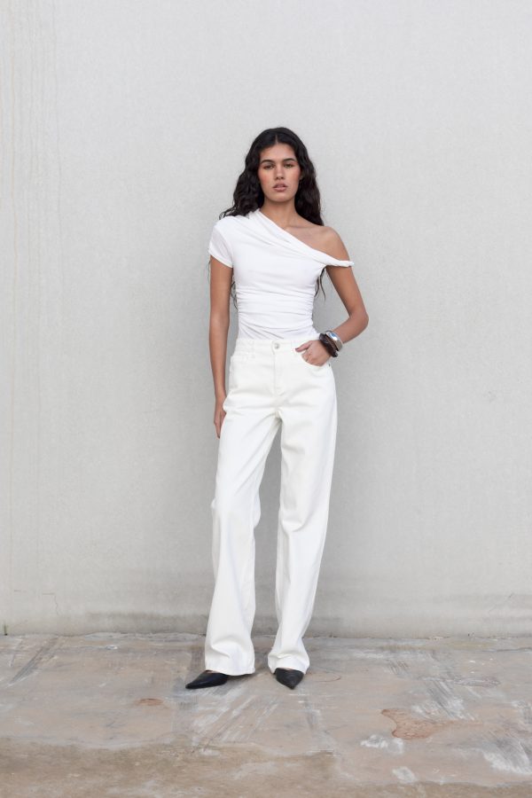 JEANS WIDE LEG TIRO MEDIO FULL LENGTH