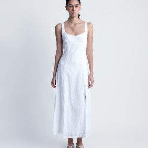 VESTIDO MIDI PERFORADO