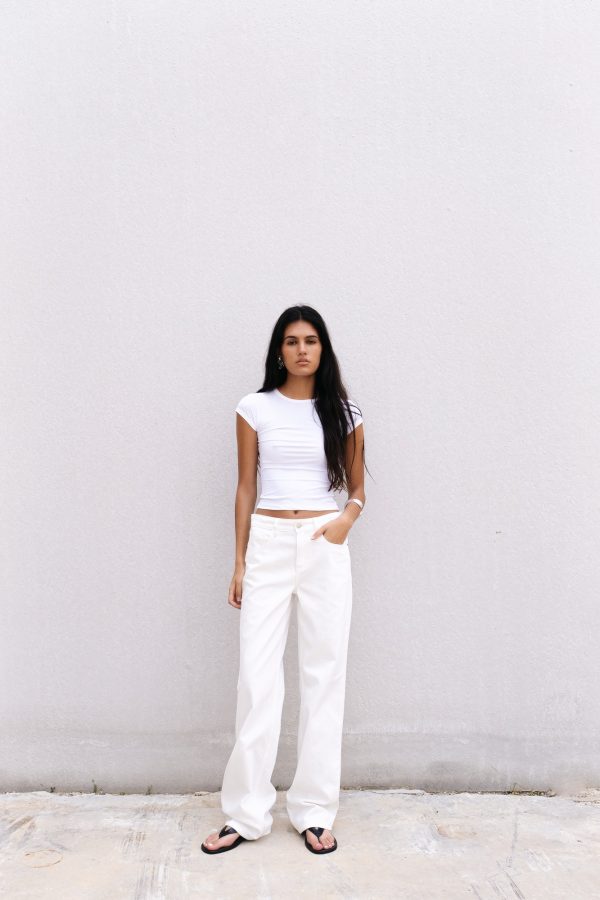 JEANS WIDE LEG TIRO MEDIO FULL LENGTH