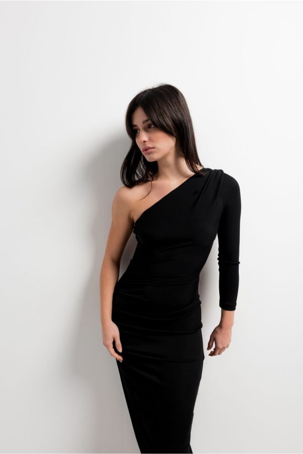 VESTIDO MIDI ASIMETRICO - Imagen 3
