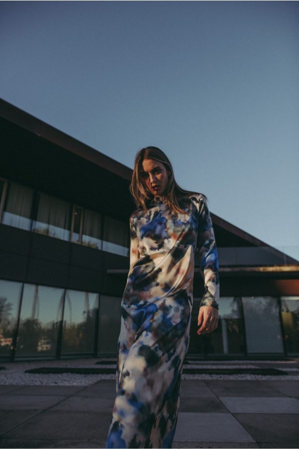 VESTIDO MIDI ESTAMPADO - Imagen 2