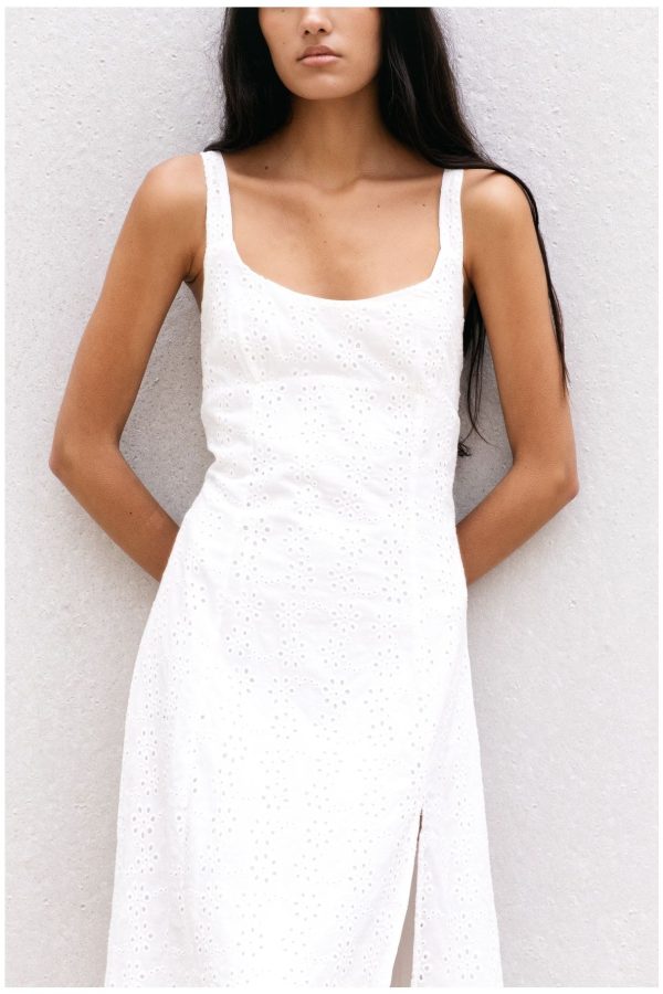 VESTIDO MIDI PERFORADO - Imagen 2