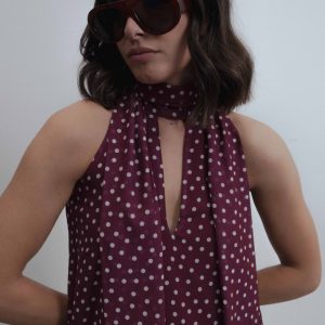 VESTIDO HALTER LUNARES LAZADA