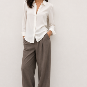 CAMISA TEXTURA CON PLIEGUES