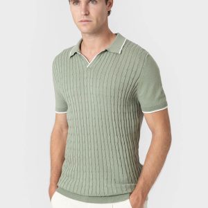 POLO TRICOT NUDOS VERDE