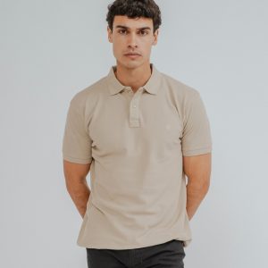 POLO BÁSICO REGULAR FIT BEIGE